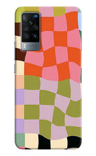 Wavy Grid Vivo X60 Back Cover