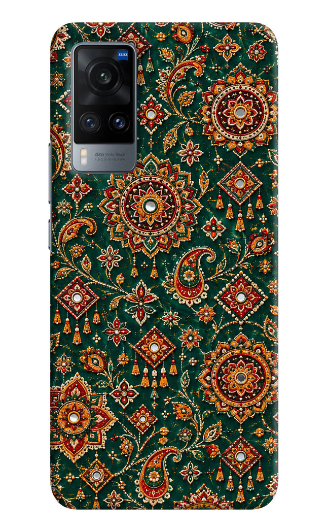 Green Pataka Vivo X60 Hard Case Back Cover by Casekaro