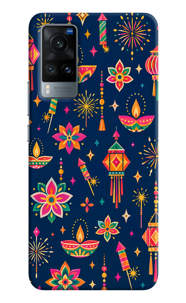 Festive Pop Vivo X60 Hard Case Back Cover by Casekaro