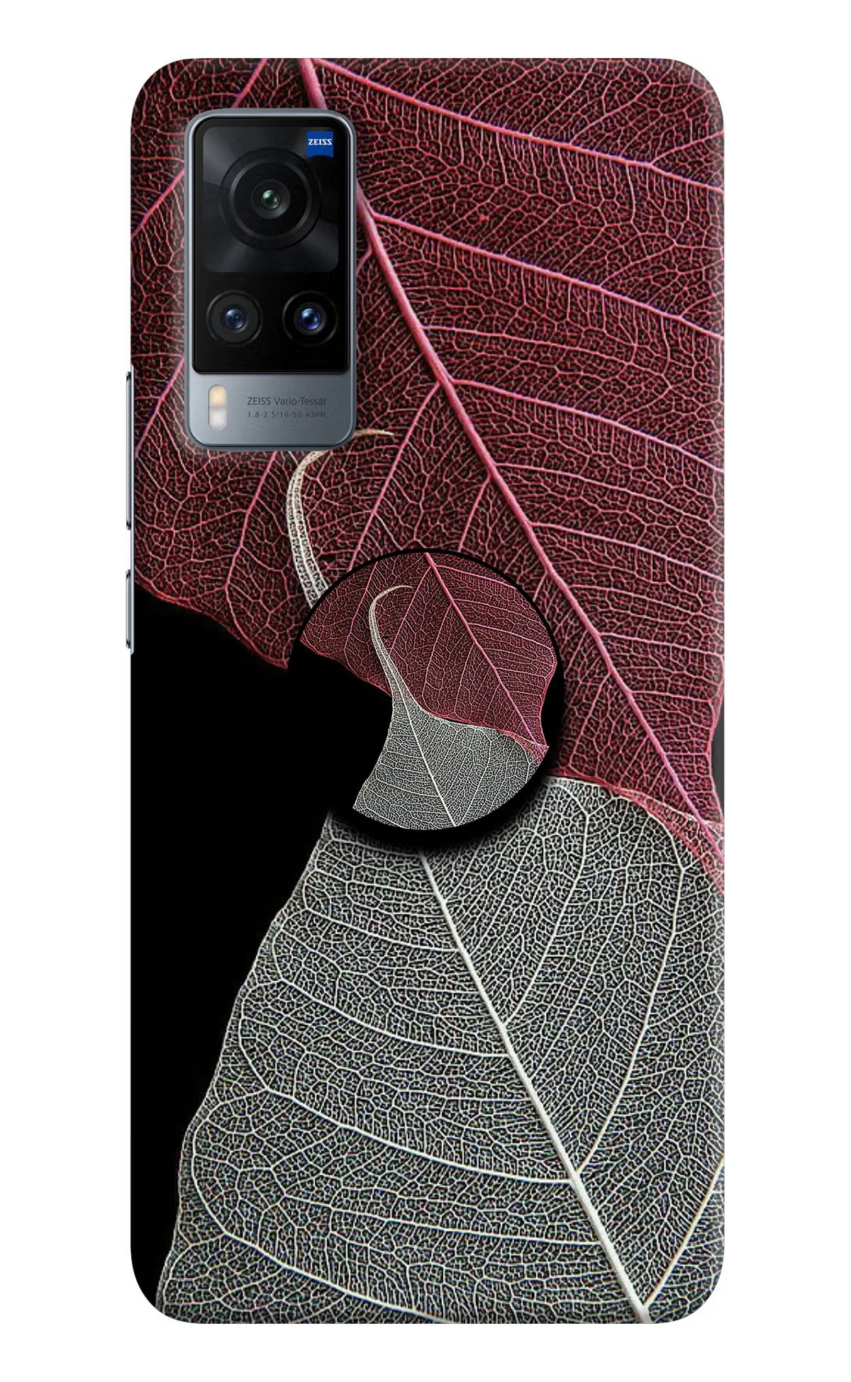 Leaf Pattern Vivo X60 Pop Case by Casekaro