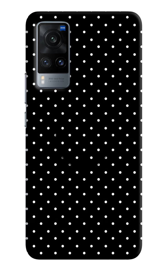 White Dots Vivo X60 Pop Case by Casekaro