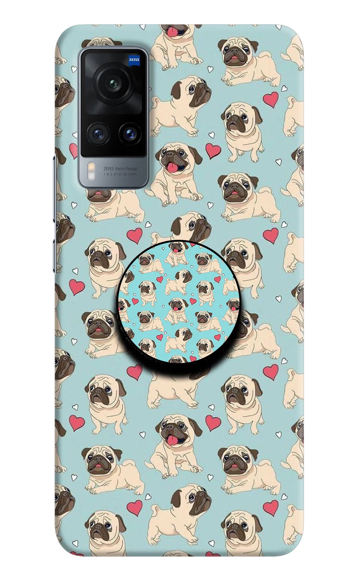 Pug Dog Vivo X60 Pop Case by Casekaro