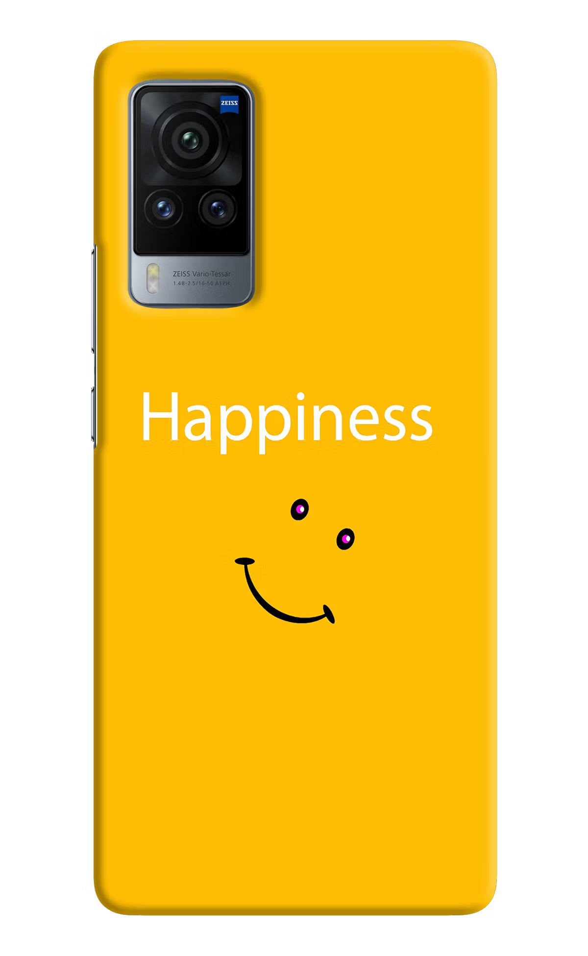Happiness With Smiley Vivo X60 Pro Hard Case Back Cover by Casekaro
