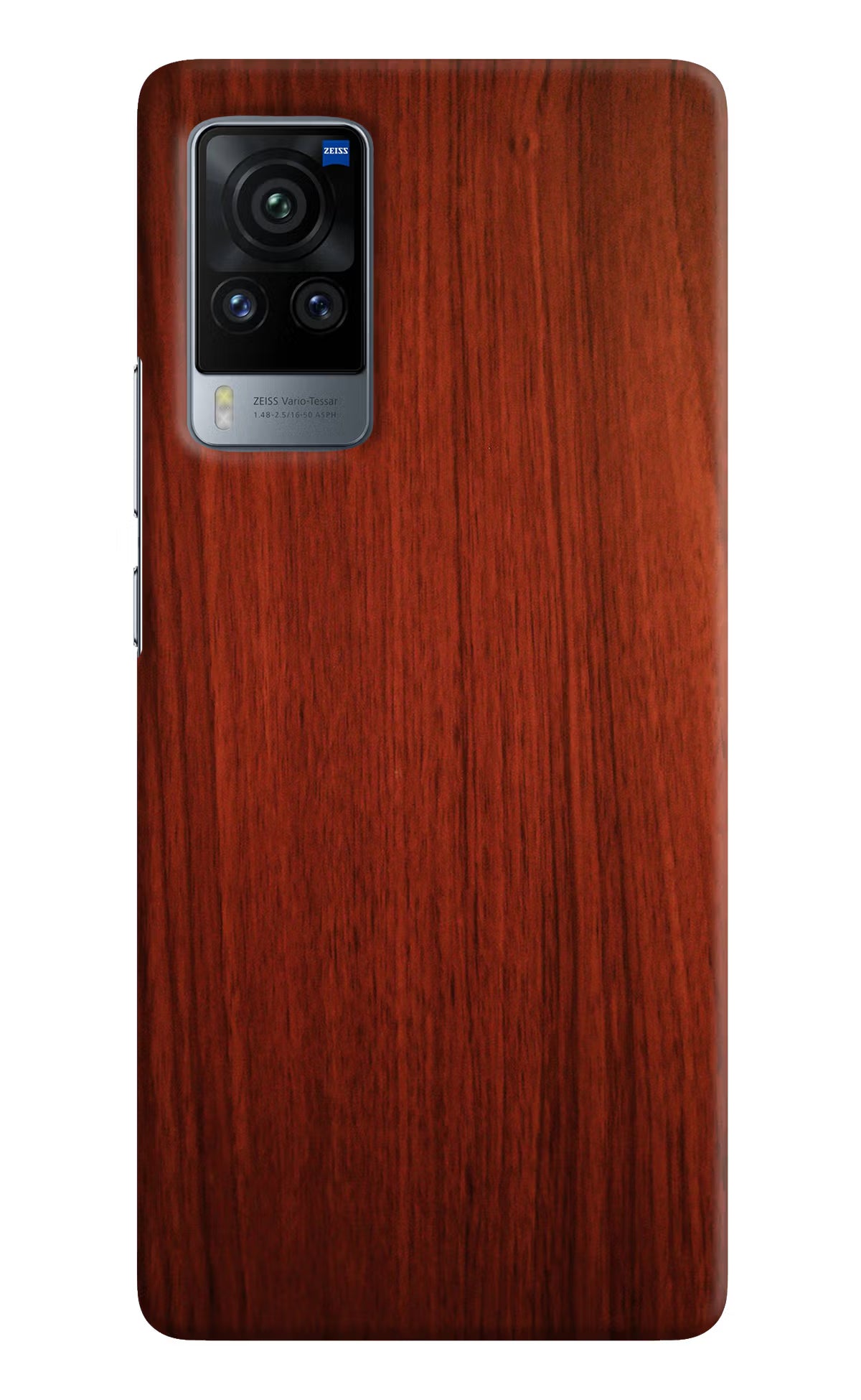 Wooden Plain Pattern Vivo X60 Pro Hard Case Back Cover by Casekaro