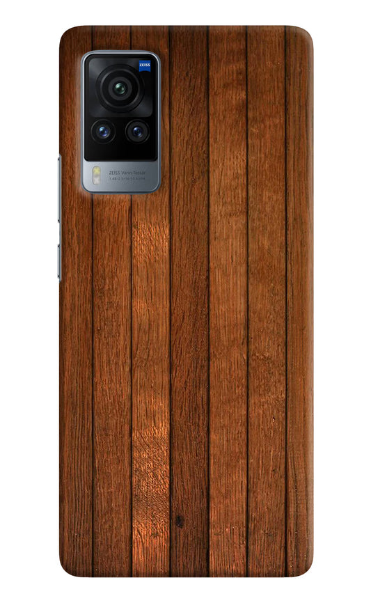 Wooden Artwork Bands Vivo X60 Pro Hard Case Back Cover by Casekaro