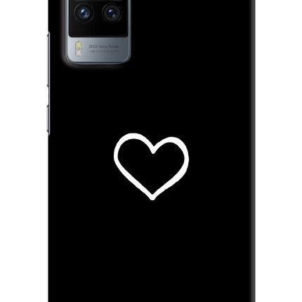 Heart Vivo X60 Pro Hard Case Back Cover by Casekaro