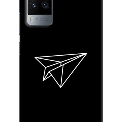 Paper Plane White Vivo X60 Pro Hard Case Back Cover by Casekaro