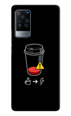 Coffee Vivo X60 Pro Hard Case Back Cover by Casekaro
