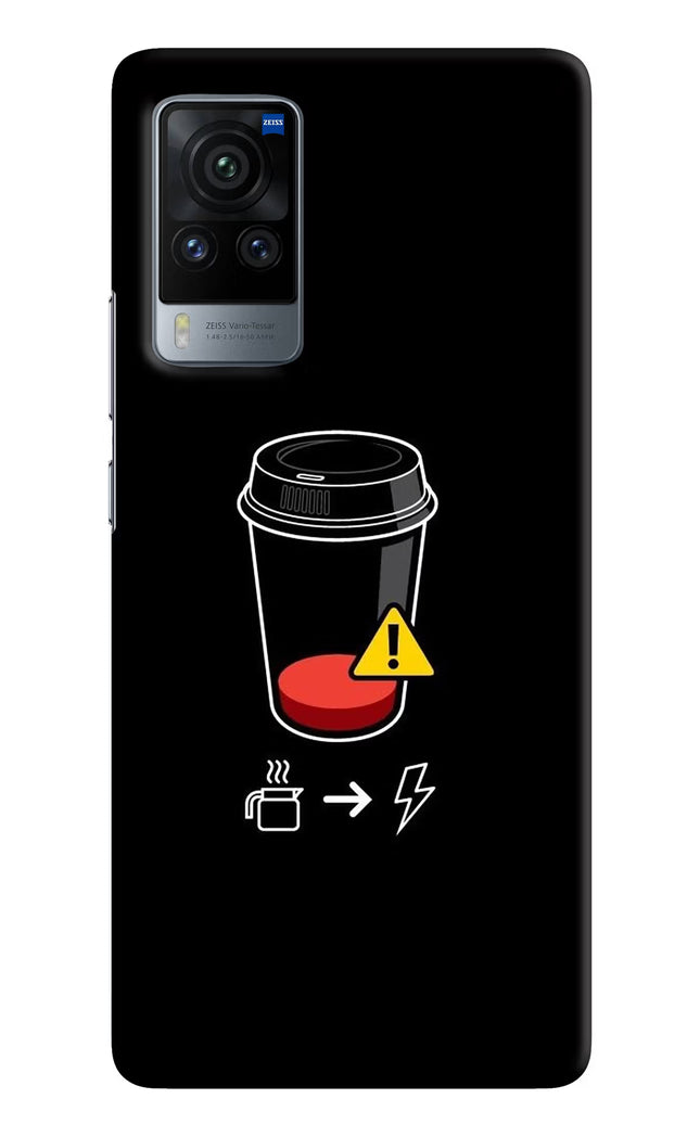 Coffee Vivo X60 Pro Hard Case Back Cover by Casekaro