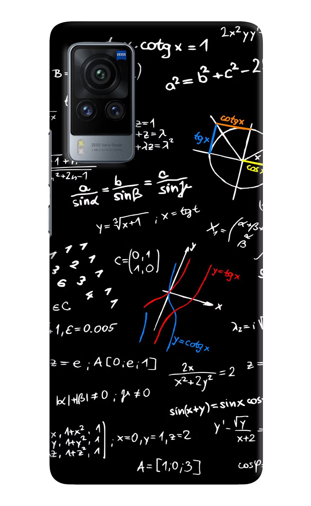 Mathematics Formula Vivo X60 Pro Hard Case Back Cover by Casekaro