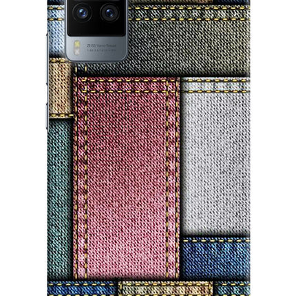 Multicolor Jeans Vivo X60 Pro Hard Case Back Cover by Casekaro