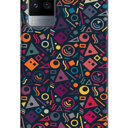 Geometric Abstract Vivo X60 Pro Hard Case Back Cover by Casekaro
