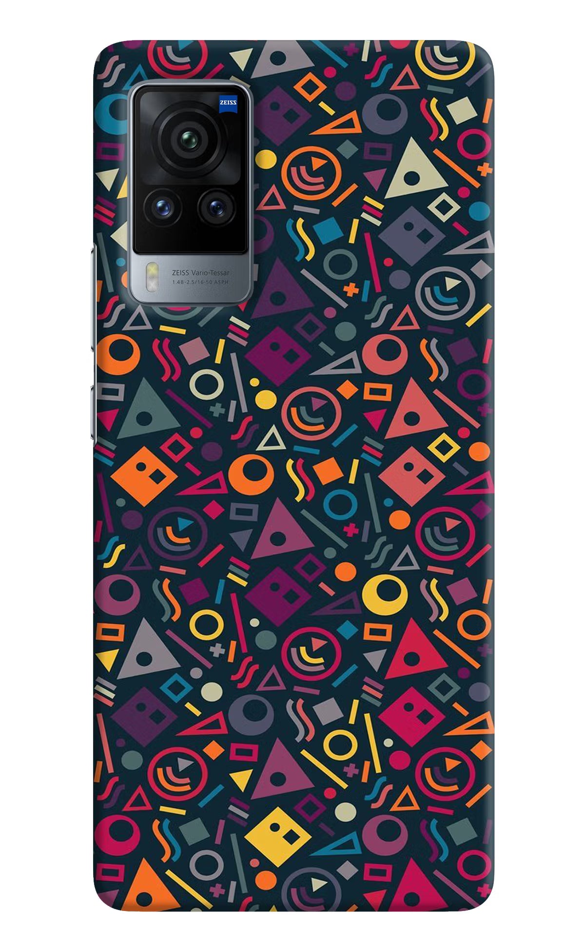 Geometric Abstract Vivo X60 Pro Hard Case Back Cover by Casekaro