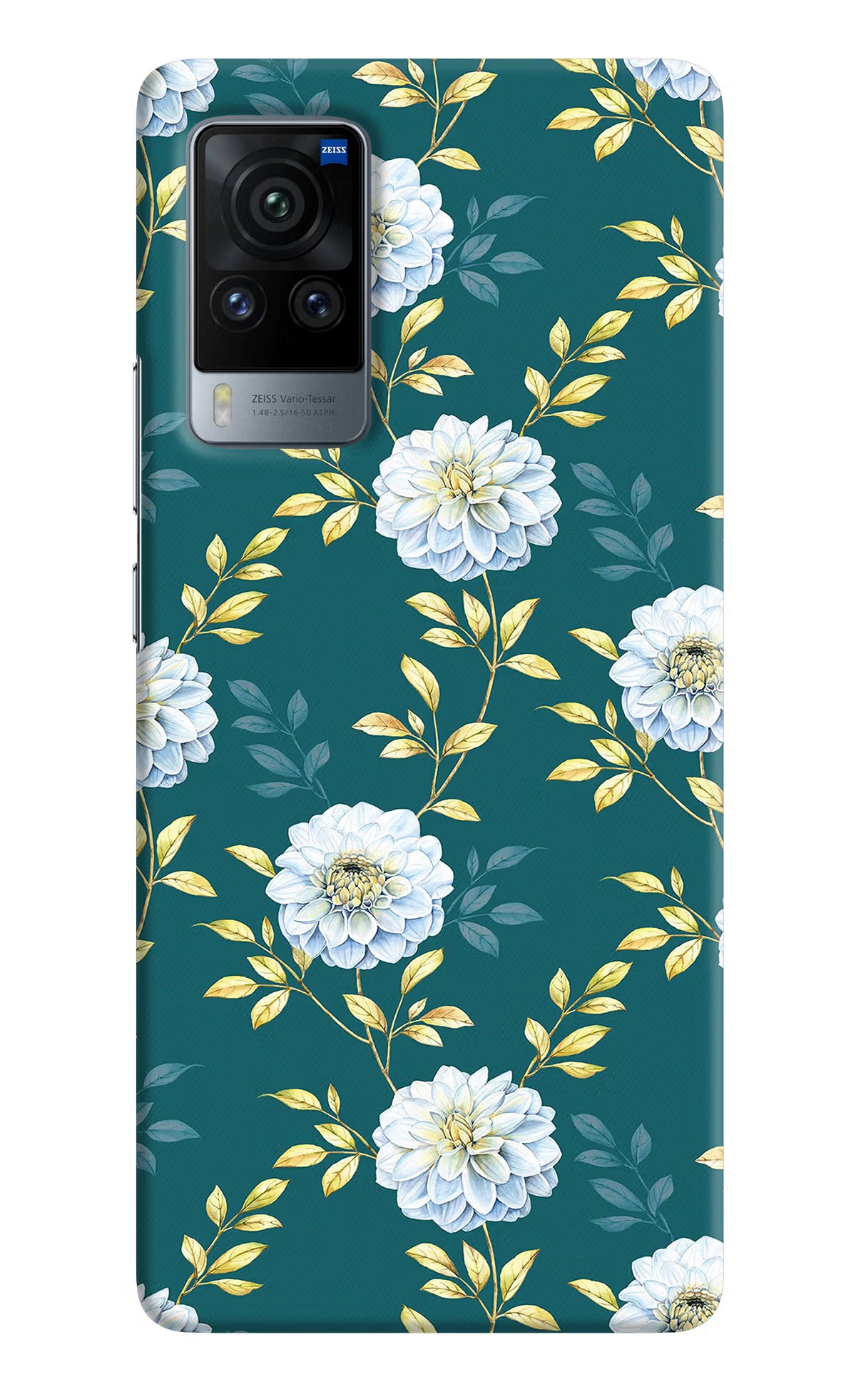 Flowers Vivo X60 Pro Hard Case Back Cover by Casekaro