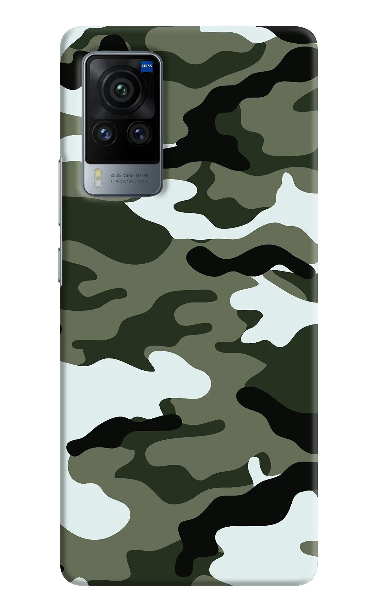 Camouflage Vivo X60 Pro Hard Case Back Cover by Casekaro