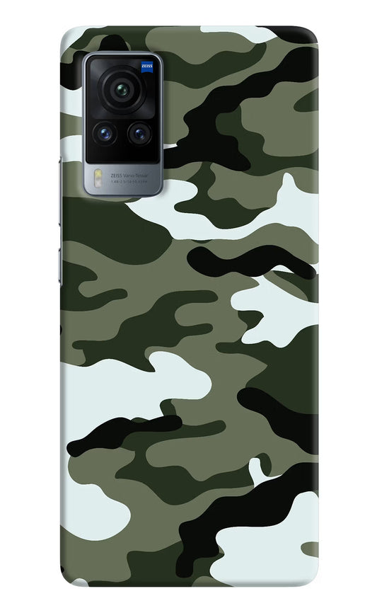 Camouflage Vivo X60 Pro Hard Case Back Cover by Casekaro