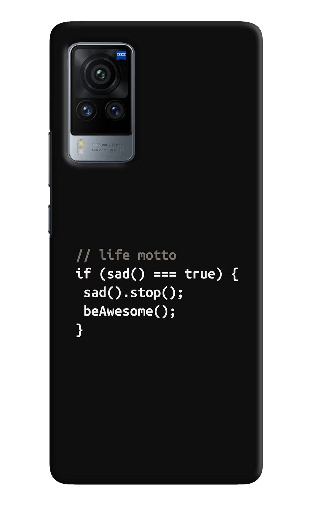 Life Motto Code Vivo X60 Pro Hard Case Back Cover by Casekaro