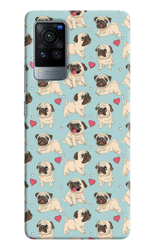 Pug Dog Vivo X60 Pro Hard Case Back Cover by Casekaro