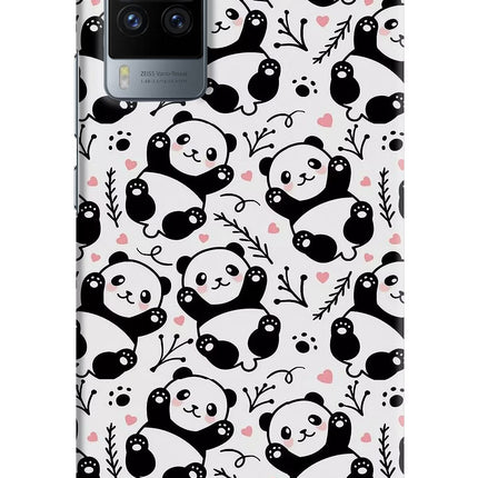 Cute Panda Vivo X60 Pro Hard Case Back Cover by Casekaro