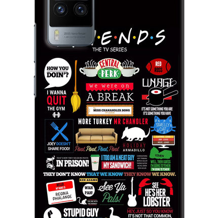 FRIENDS Vivo X60 Pro Hard Case Back Cover by Casekaro