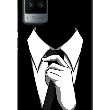 Black Tie Vivo X60 Pro Hard Case Back Cover by Casekaro