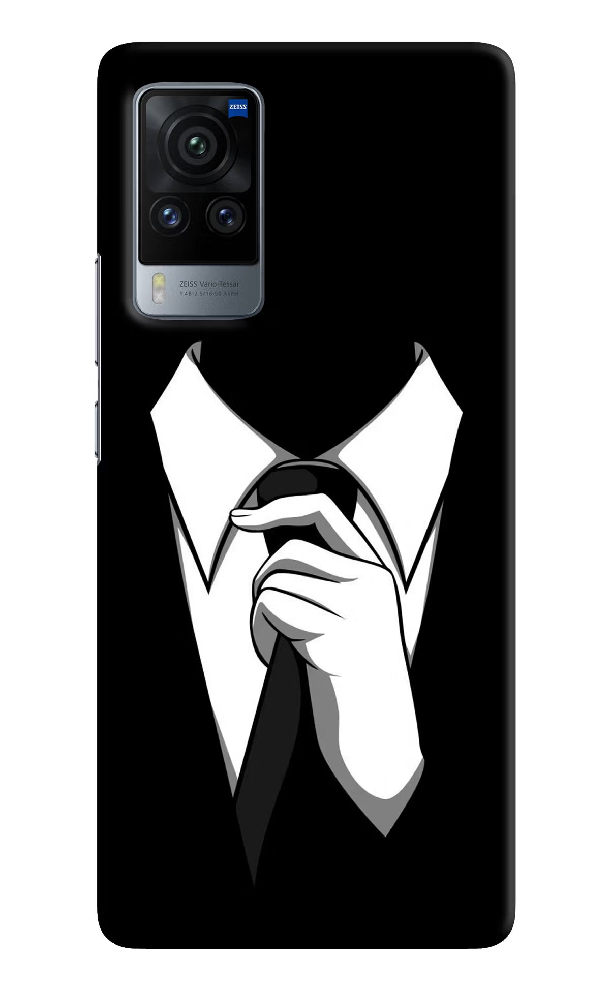 Black Tie Vivo X60 Pro Hard Case Back Cover by Casekaro