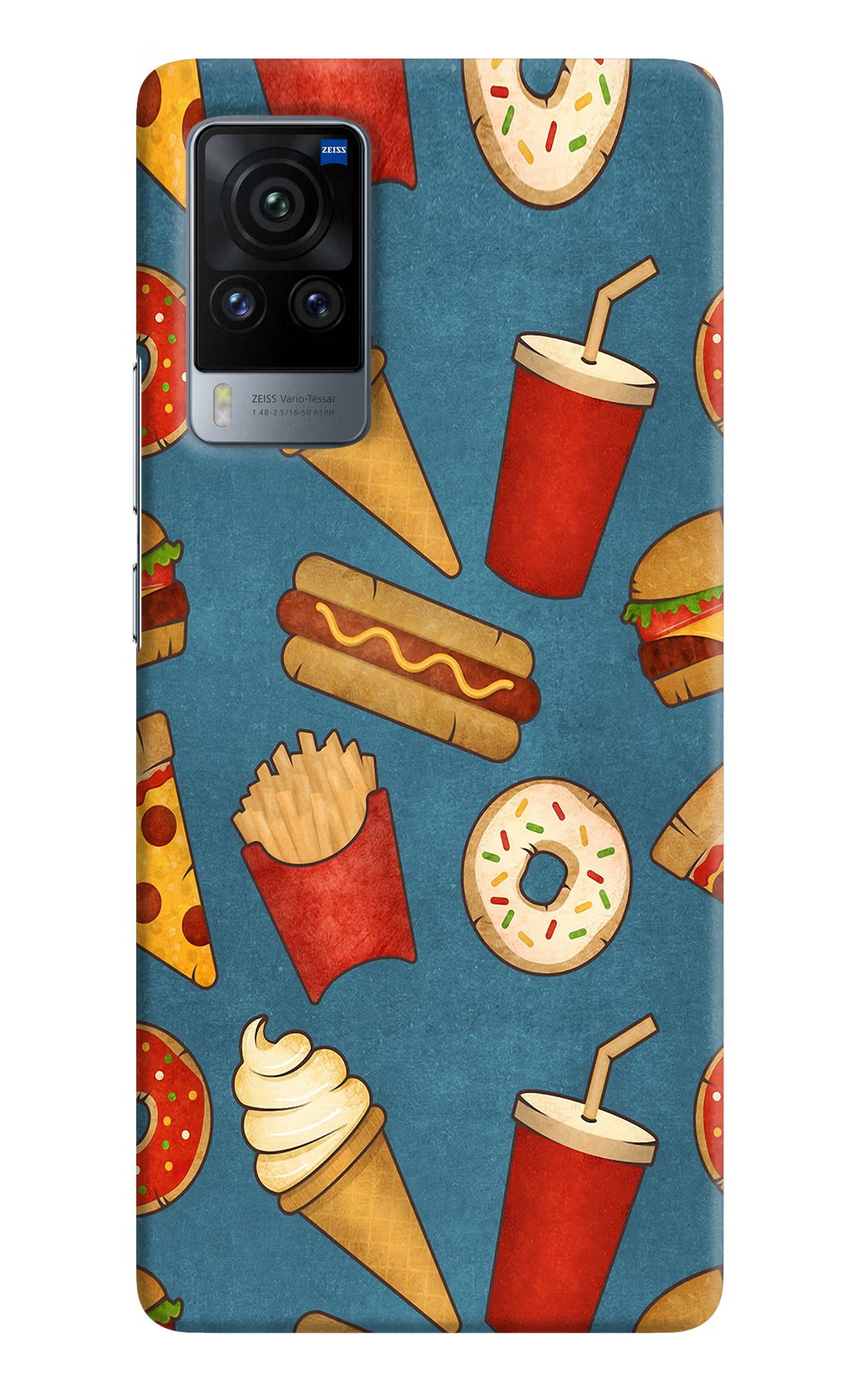 Foodie Vivo X60 Pro Hard Case Back Cover by Casekaro