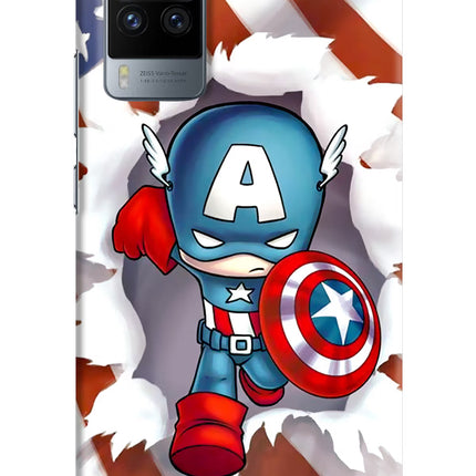 Captain America Vivo X60 Pro Hard Case Back Cover by Casekaro