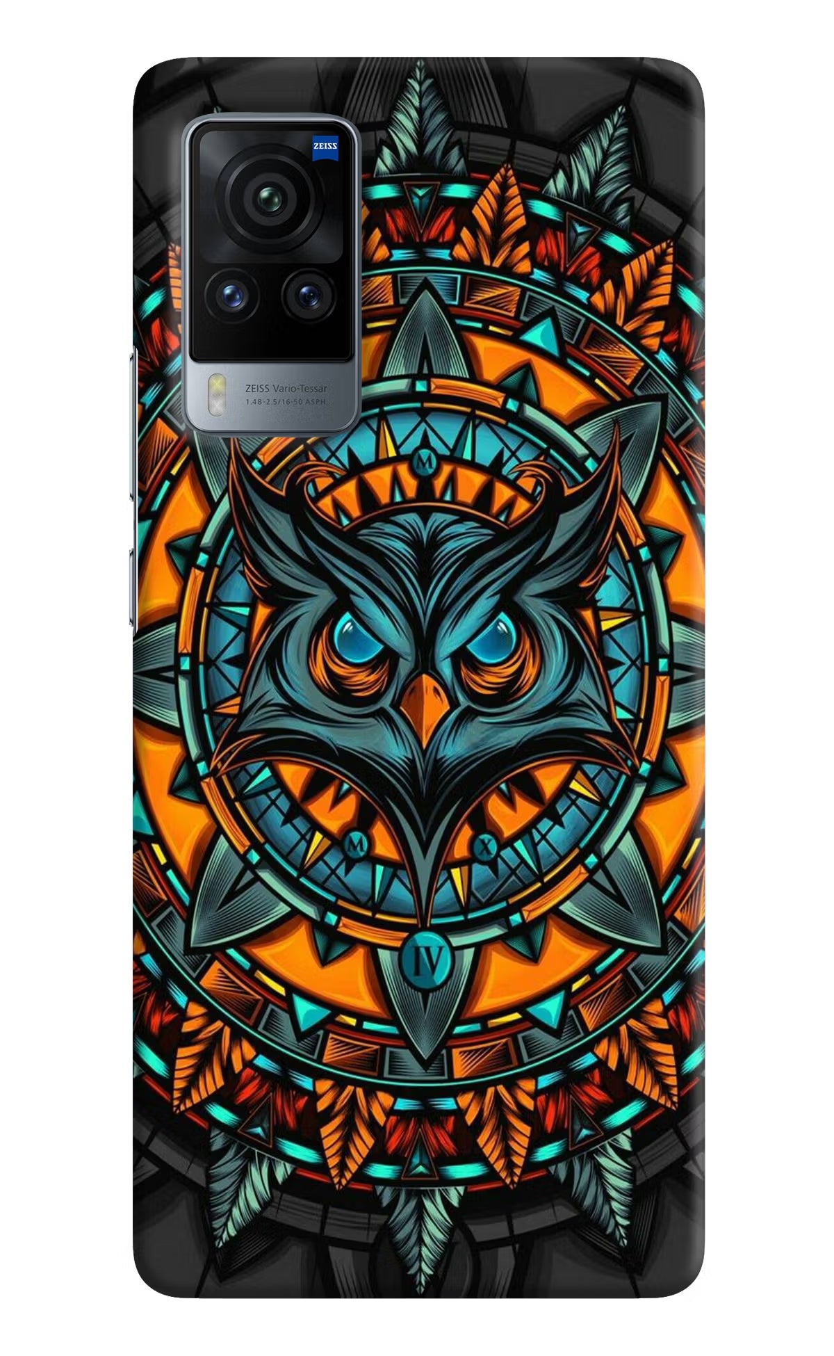 Angry Owl Art Vivo X60 Pro Hard Case Back Cover by Casekaro