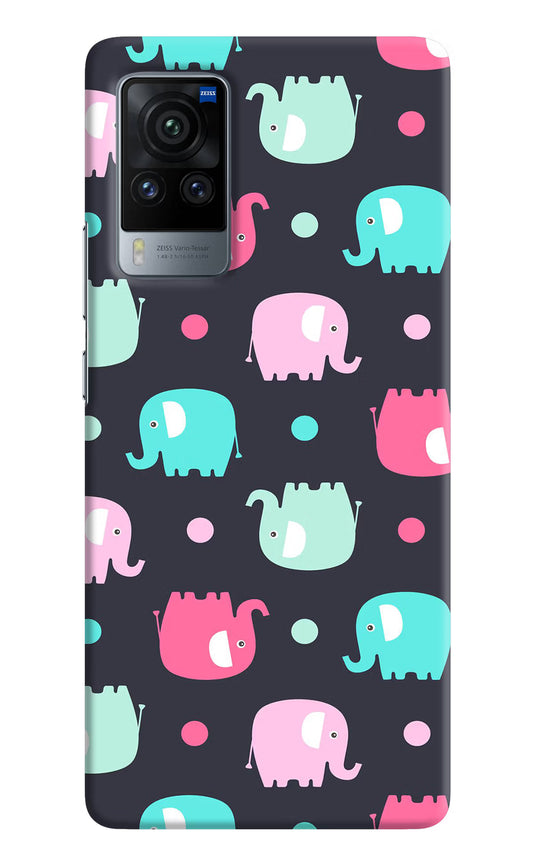 Elephants Vivo X60 Pro Hard Case Back Cover by Casekaro