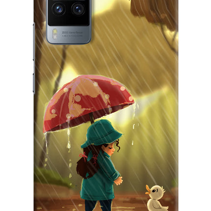 Rainy Day Vivo X60 Pro Hard Case Back Cover by Casekaro