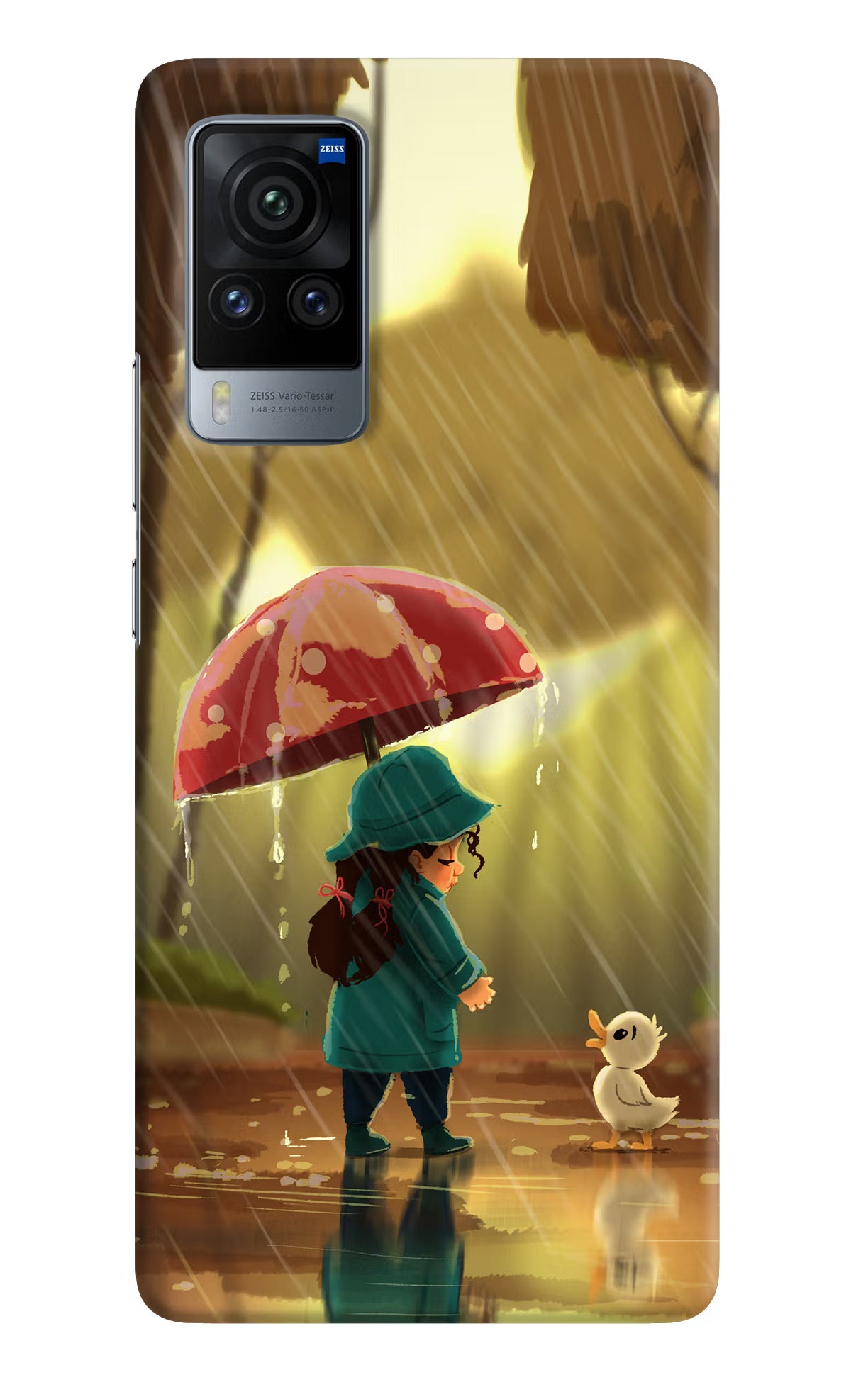 Rainy Day Vivo X60 Pro Hard Case Back Cover by Casekaro