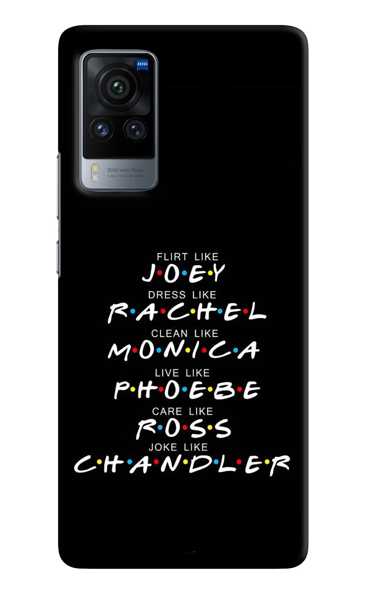 FRIENDS Character Vivo X60 Pro Hard Case Back Cover by Casekaro