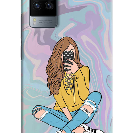 Selfie Girl Vivo X60 Pro Hard Case Back Cover by Casekaro