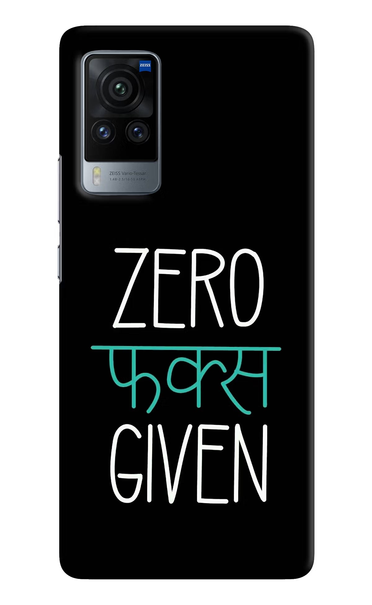 Zero Fucks Given Vivo X60 Pro Hard Case Back Cover by Casekaro