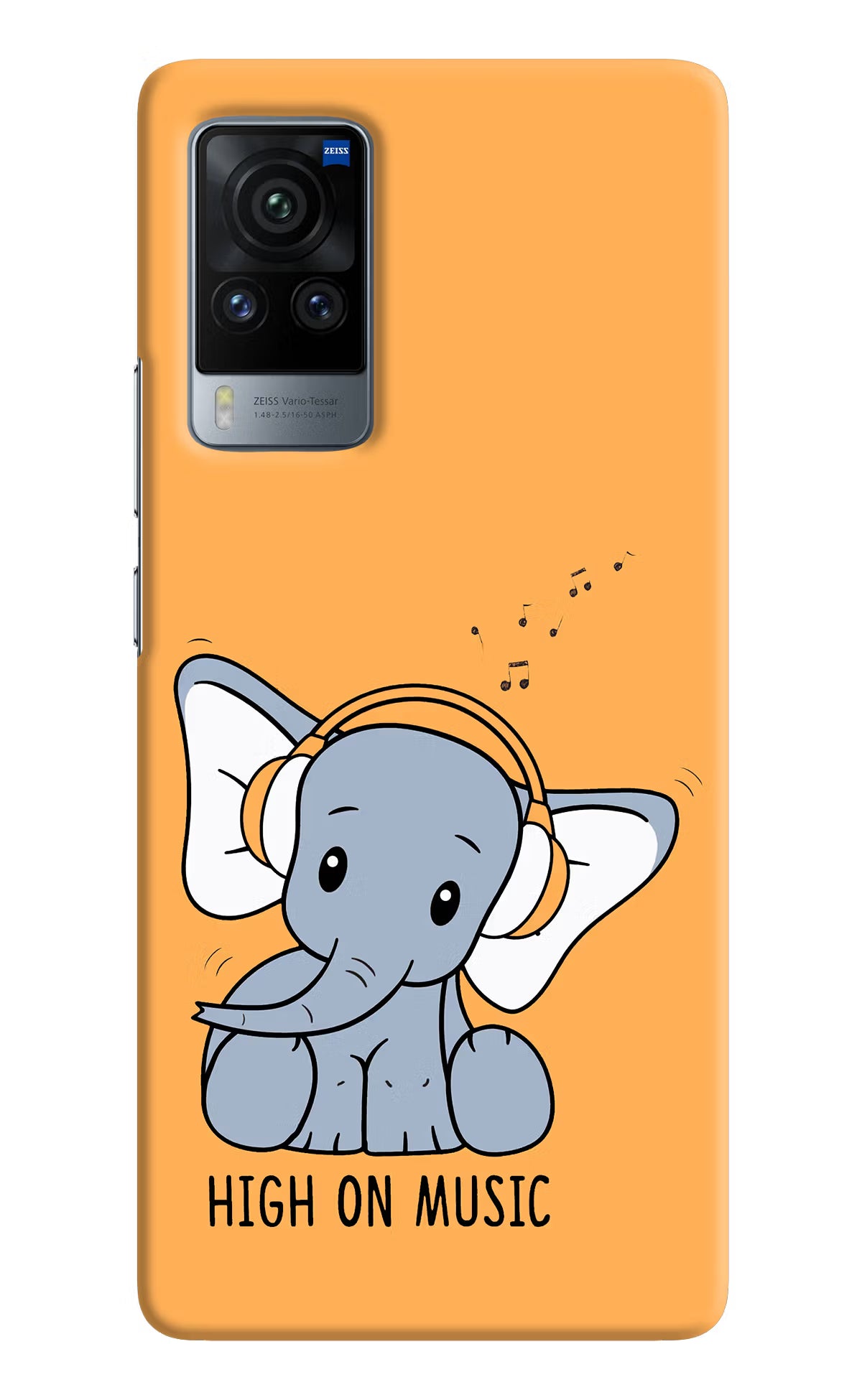 High On Music Vivo X60 Pro Hard Case Back Cover by Casekaro