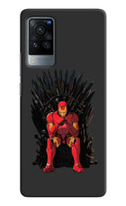 Ironman Throne Vivo X60 Pro Hard Case Back Cover by Casekaro
