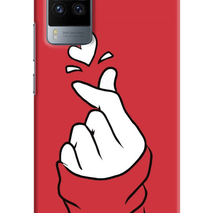 Korean Love Sign Vivo X60 Pro Hard Case Back Cover by Casekaro