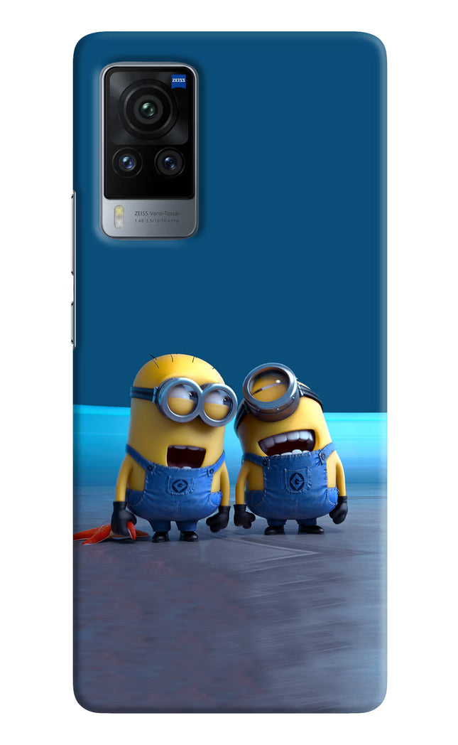 Minion Laughing Vivo X60 Pro Hard Case Back Cover by Casekaro
