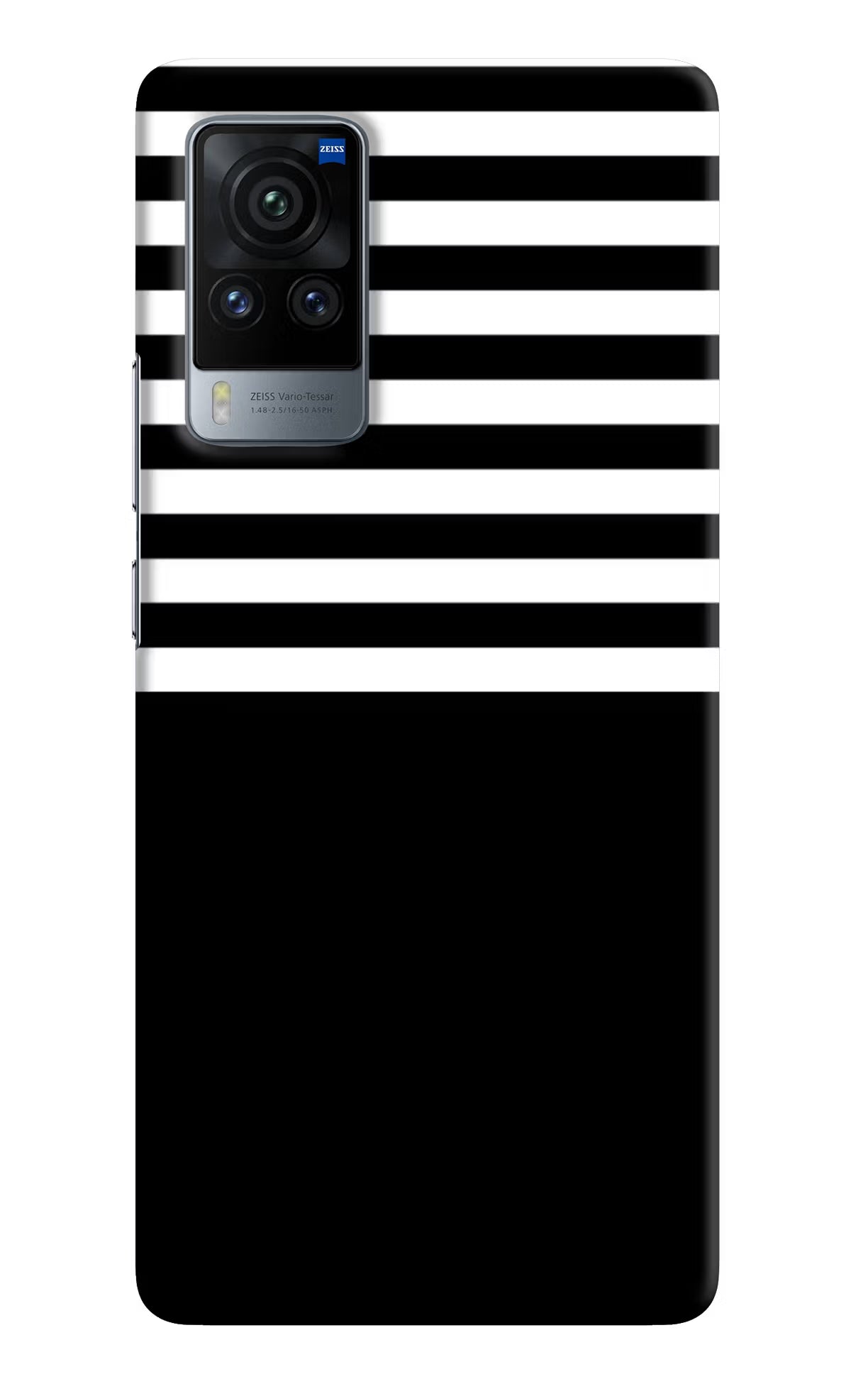 Black and White Print Vivo X60 Pro Hard Case Back Cover by Casekaro
