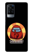 Among Us Shhh! Vivo X60 Pro Hard Case Back Cover by Casekaro