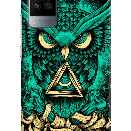 Green Owl Vivo X60 Pro Hard Case Back Cover by Casekaro