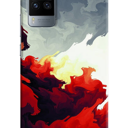 Fire Cloud Vivo X60 Pro Hard Case Back Cover by Casekaro