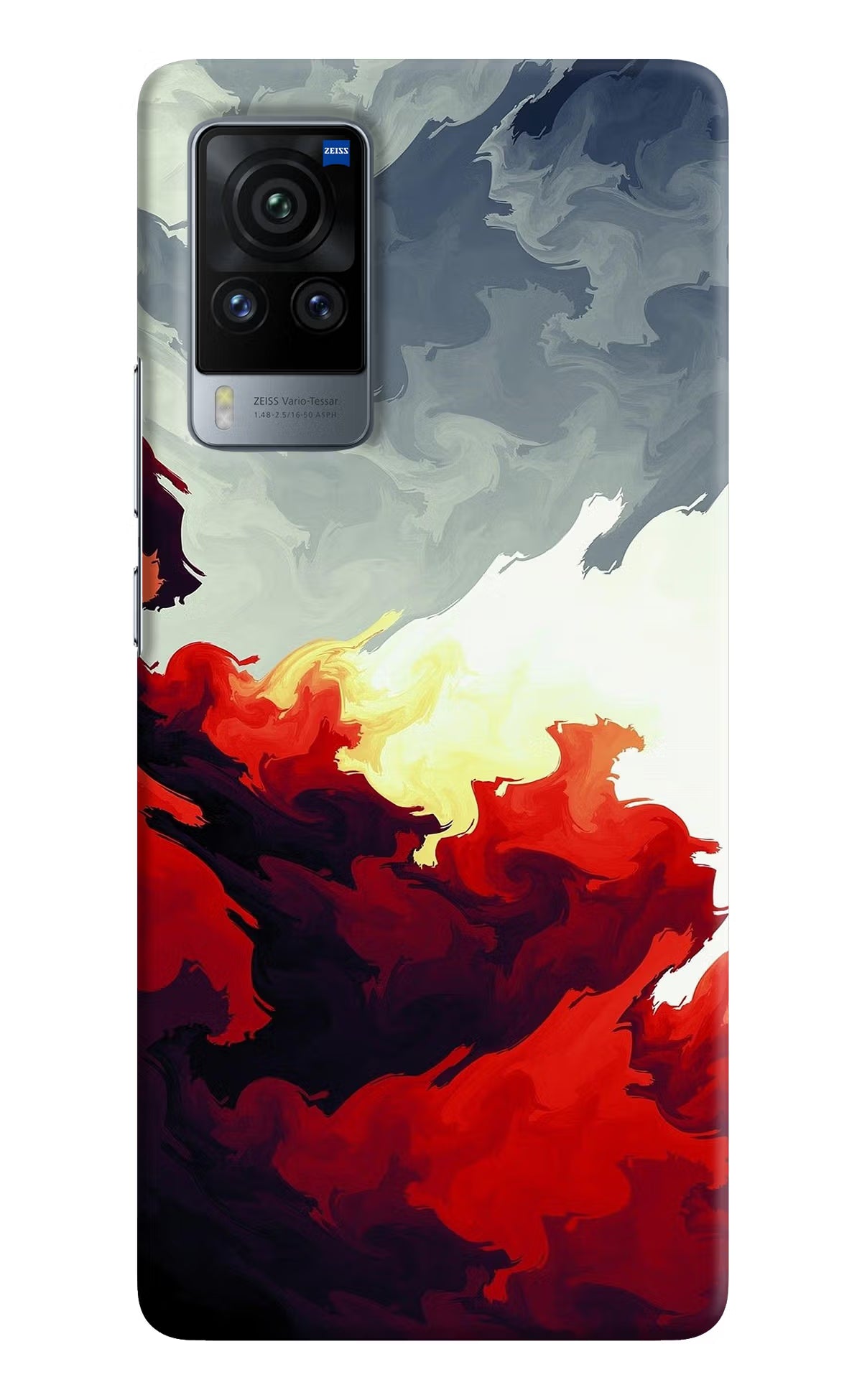 Fire Cloud Vivo X60 Pro Hard Case Back Cover by Casekaro