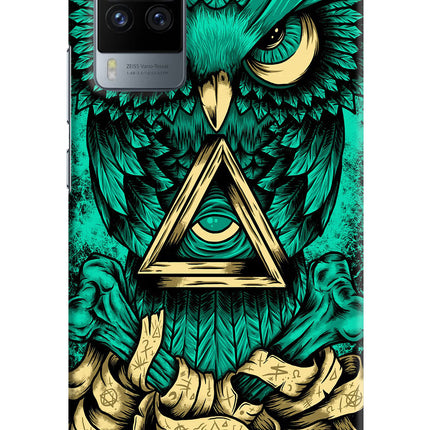 Green Owl Vivo X60 Pro Hard Case Back Cover by Casekaro