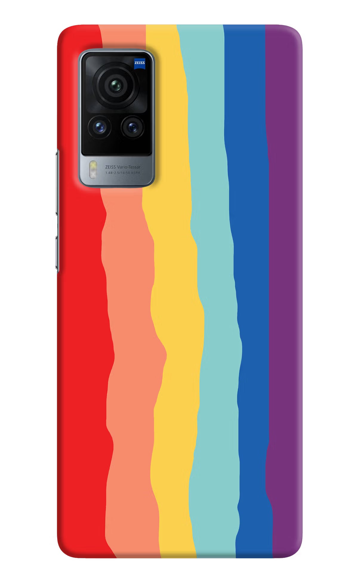 Rainbow Vivo X60 Pro Hard Case Back Cover by Casekaro