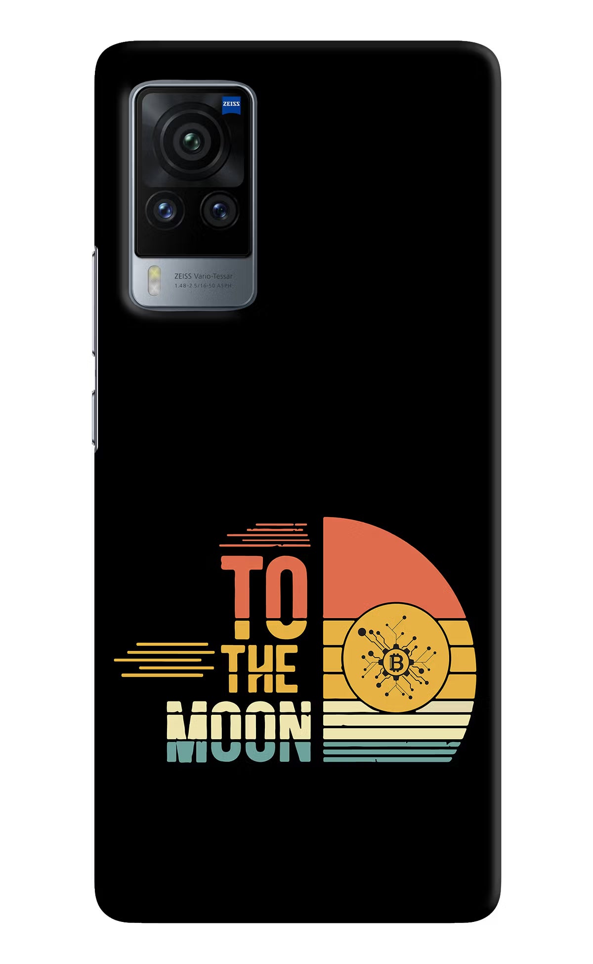 To the Moon Vivo X60 Pro Hard Case Back Cover by Casekaro