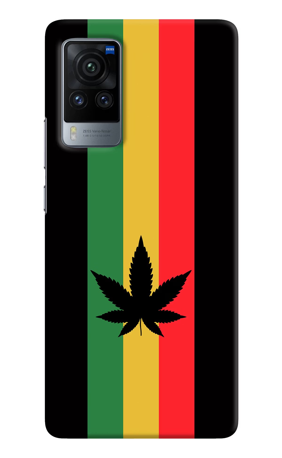 Weed Flag Vivo X60 Pro Hard Case Back Cover by Casekaro
