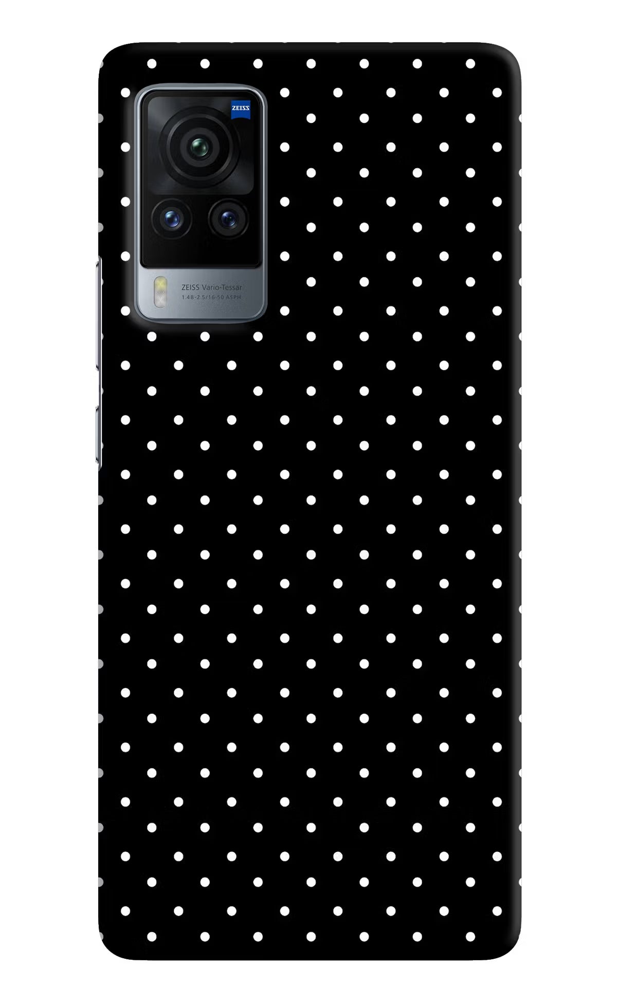 White Dots Vivo X60 Pro Hard Case Back Cover by Casekaro