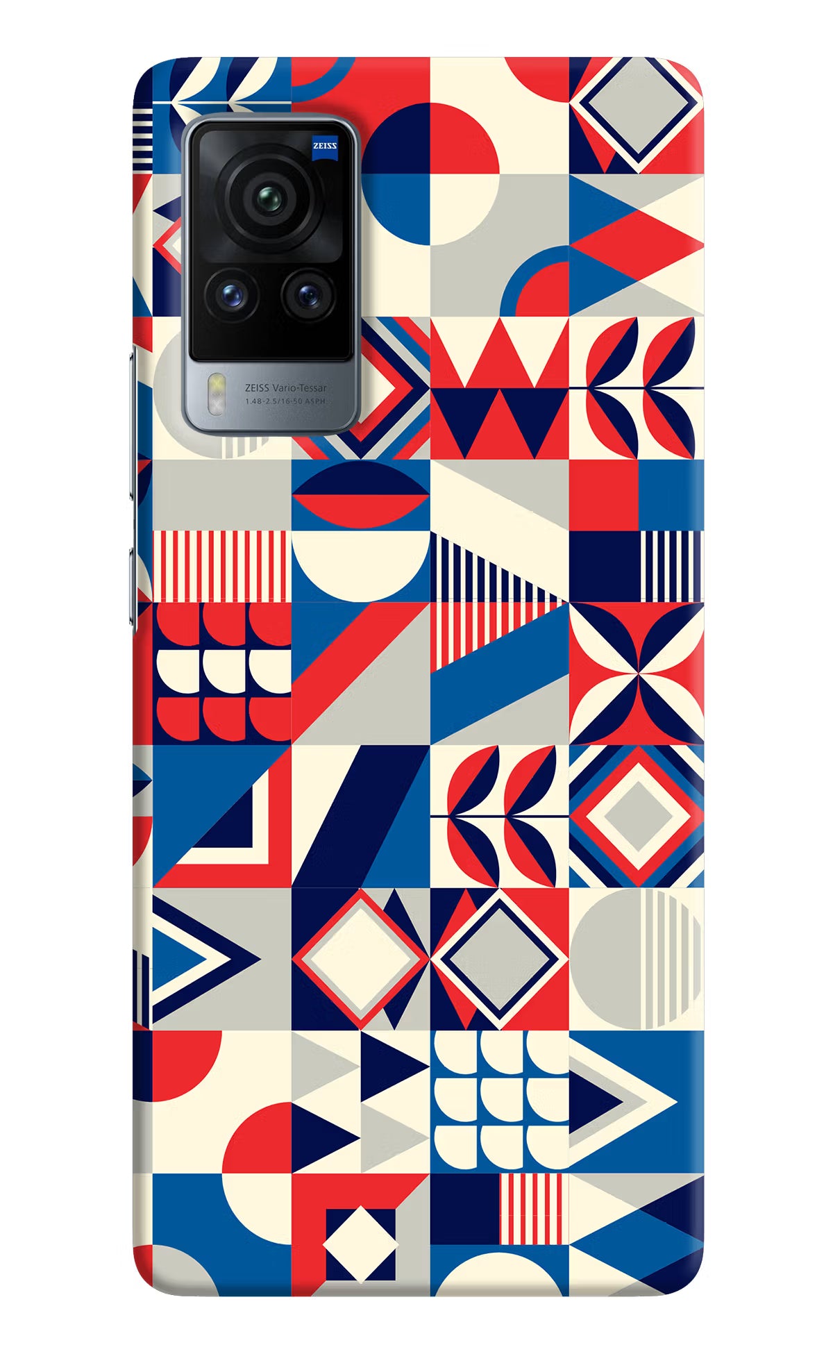 Colorful Pattern Vivo X60 Pro Hard Case Back Cover by Casekaro